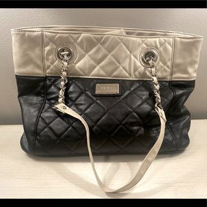 Nine West Ivory & Black Purse Handbag